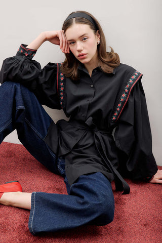 Nora Statement Shirt Patterned