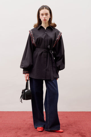 Nora Statement Shirt Patterned