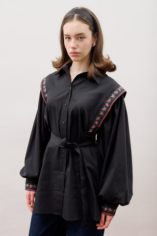 Nora Statement Shirt Patterned