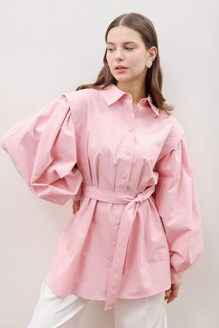 Nora Statement Shirt Pink