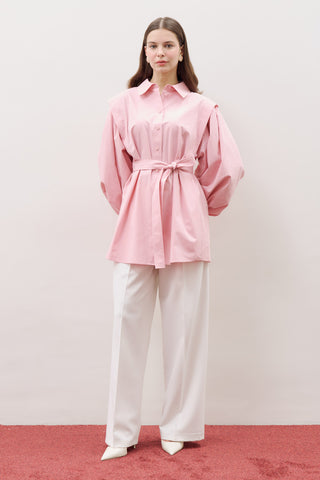 Nora Statement Shirt Pink