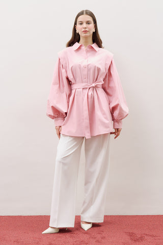 Nora Statement Shirt Pink