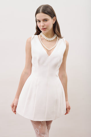 Olivia Evening Dress Ecru