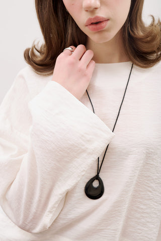 Crew Neck Crop Top Ecru