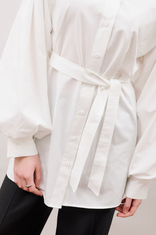 Nora Statement Shirt Ecru