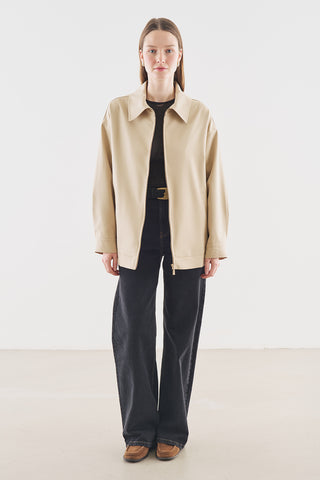 Cuff Detail Jacket Beige