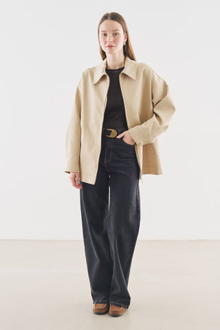 Cuff Detail Jacket Beige