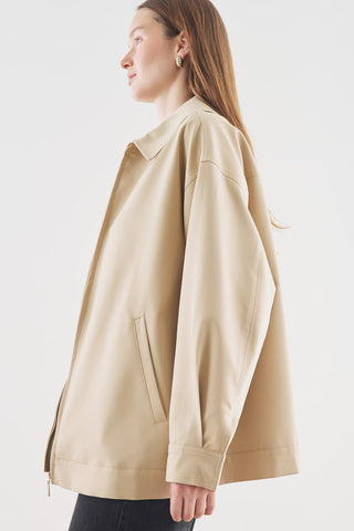 Cuff Detail Jacket Beige