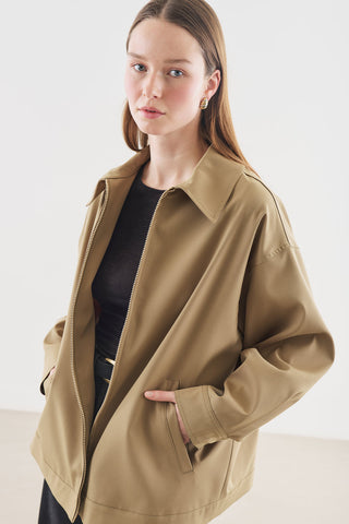 Cuff Detail Jacket Green