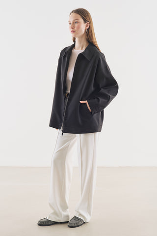 Cuff Detail Jacket Black