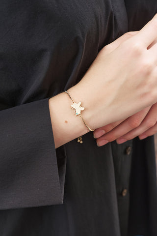 Butterfly Chain Bracelet Gold