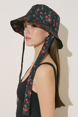 Bucket Hat With String Cherry