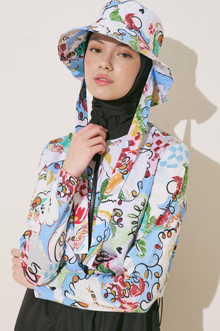 Zip-Front 3-Piece Modest Swim Set Summer