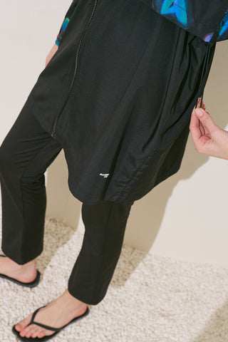 Zip-Front 3-Piece Modest Swim Set Brush