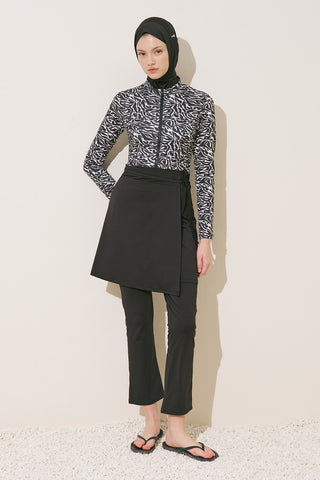 Modest Swim Skirt Black
