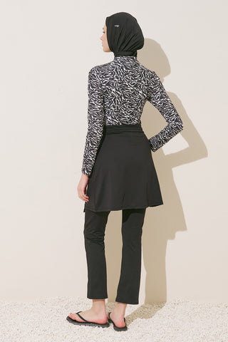 Modest Swim Skirt Black
