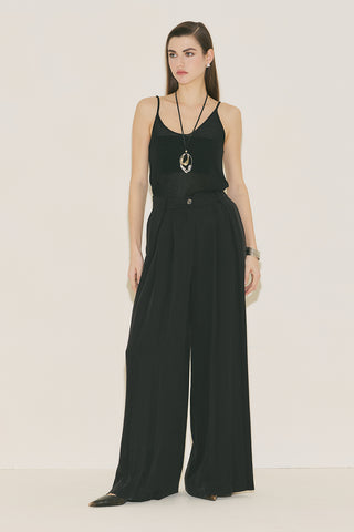 Tansy Pleated Trousers Black