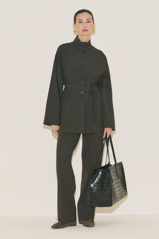 Yui Belted Jacket Brown