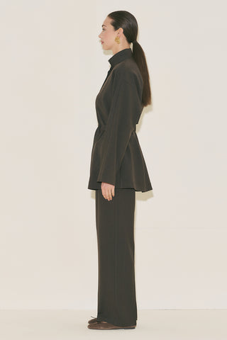 Yui Belted Jacket Brown