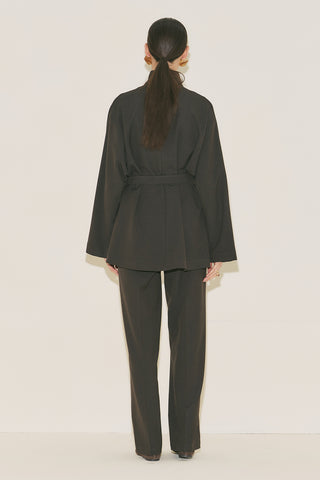 Yui Belted Jacket Brown