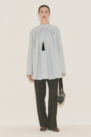 Pleated Tunic Blue