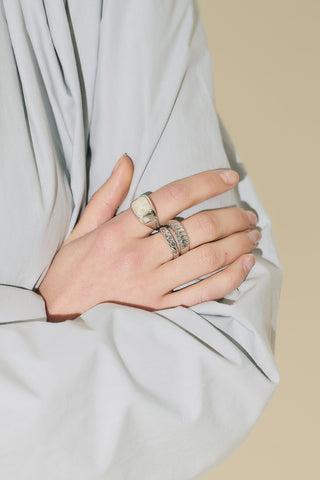 Poly Ring Set Silver