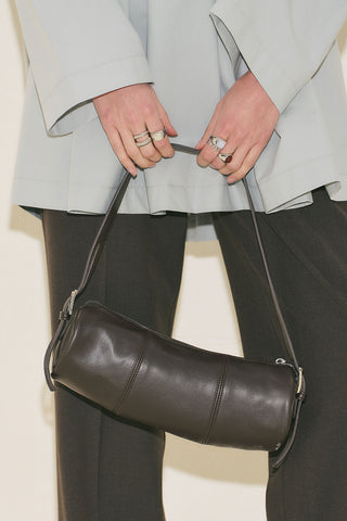 Morgan Oval Bag Dark Brown