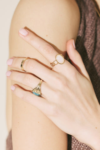 Firuz Ring Set Gold