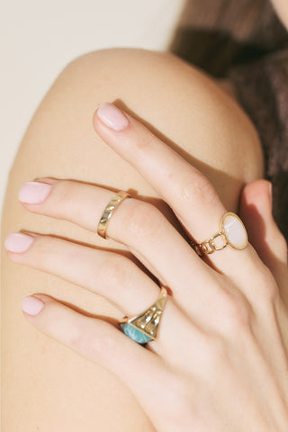Firuz Ring Set Gold