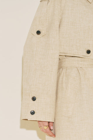Limited Edition Wide Sleeve Trench Coat Beige