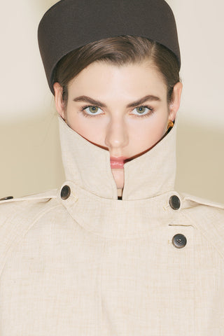 Limited Edition Wide Sleeve Trench Coat Beige