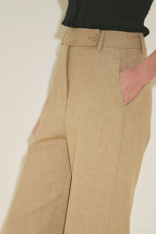 Classic Straight Trousers Camel