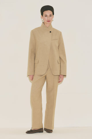 Classic Straight Trousers Camel