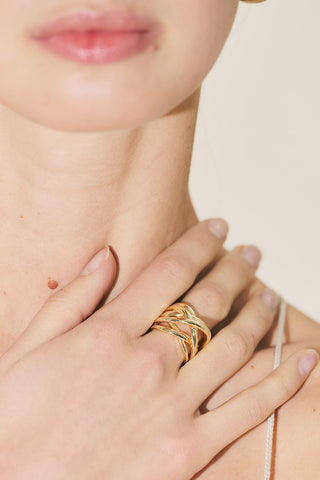 Line Ring Gold