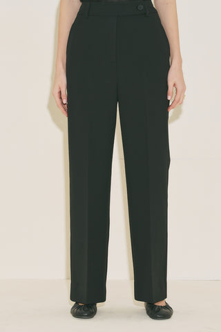 Classic Straight Trousers Black