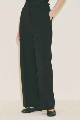 Classic Straight Trousers Black