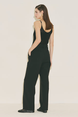 Classic Straight Trousers Black