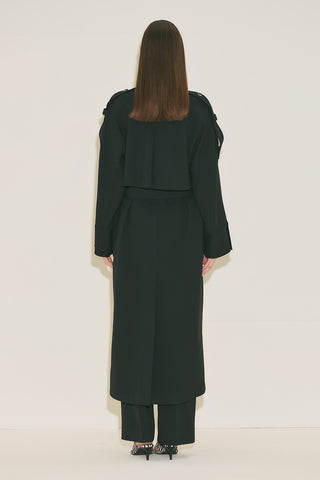 Limited Edition Wide Sleeve Trench Coat Black
