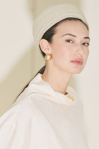 Textured Drape Blouse Pearl