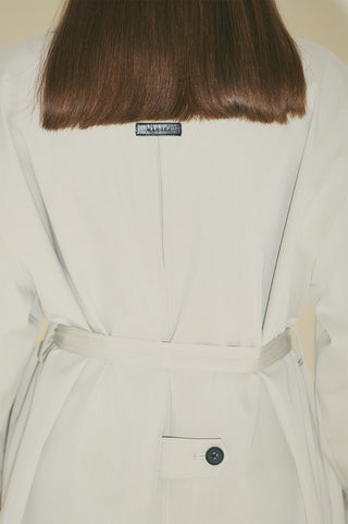 Malene Buttoned Trench Coat Green