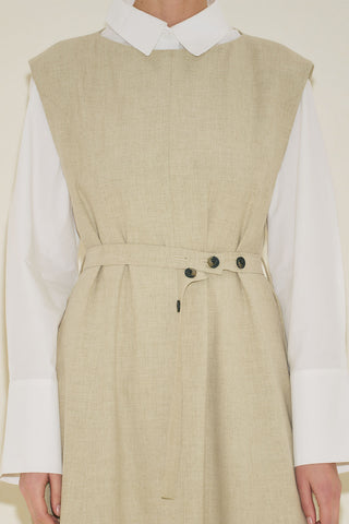 Premium Belted Dress Green