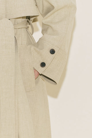 Limited Edition Wide Sleeve Trench Coat Green