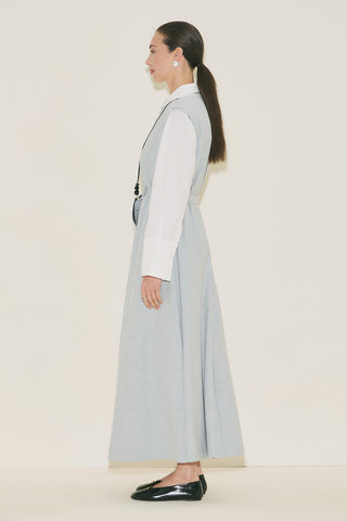 Premium Belted Dress Blue