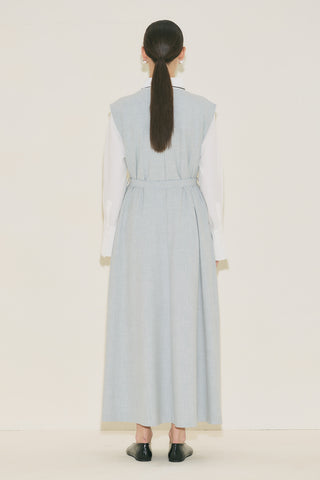 Premium Belted Dress Blue