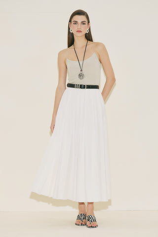 Zeya Panelled Skirt Ecru