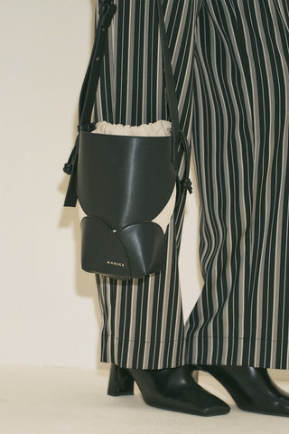 Liona Canvas Drawstring Bag Black