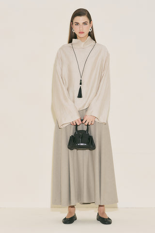 Textured Drape Blouse Stone