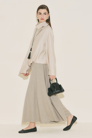 Textured Drape Blouse Stone