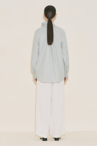 Tie Neck Blouse Blue