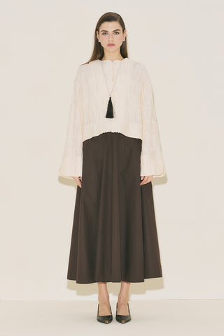 Textured Mirina Blouse Pearl